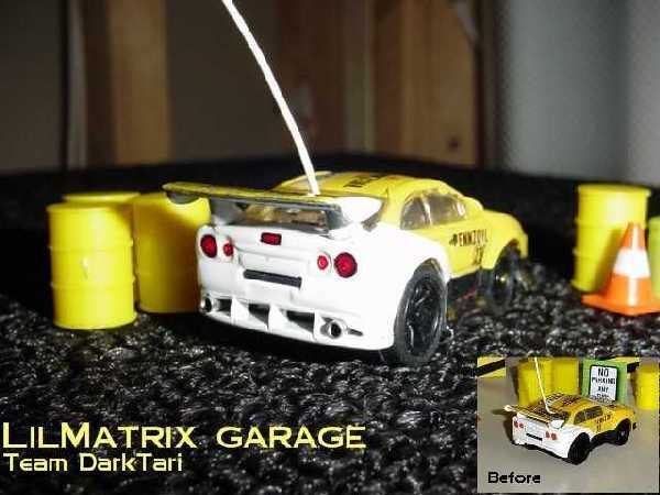 Lil Matrix Garage
#3 done for Da Lil Matrix Garage. He wanted the original Penzoil paint scheme so Team DarkTari enhanced the body & repainted the modified parts......
