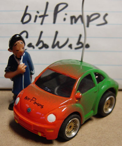 bitPimps VW Beetle
I added the bitPimps logo to the hood.
Keywords: CaboWabo bitPimps VW Beetle Controller