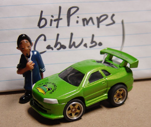 Kermit the Frog's GTR R32
I used a candy apple green for the body color.
SOLD
Keywords: CaboWabo Kermit the Frog's GTR R32
