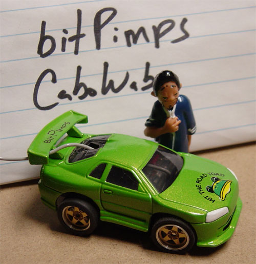 Kermit the Frog's GTR R32
Chopped off the fins on each side of the front bumper.
SOLD
Keywords: CaboWabo Kermit the Frog's GTR R32