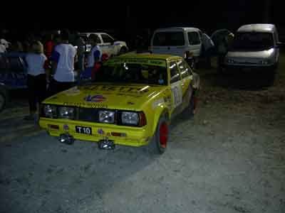 Nissan Datsun 120y
Skyline kiss my ass, this SR20 equiped machine is ready for rally. With it's sequential gearbox and lots of other modernday goodies. This is also a great drifter. The driver is still learning but he's the best we have (legally)
