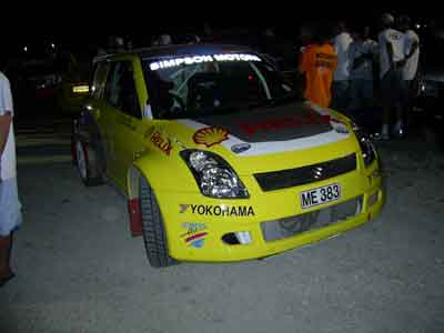 '06 Suzuki Swift
Very fast. The 2Litre laughs at the mounted 18s.
This is a JWRC spec car and the driver is VERY experienced. I'm expecting big things from this car.
