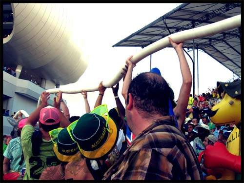 Beer-cup Snake
Collecting beer cups for the entire day gives birth to a snake that was about half the row long. Drunk people amaze me lol
